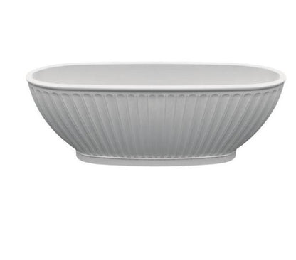 BC Designs Casini 1680 x 750mm Composite Free Standing Bath Double Ended Polished White