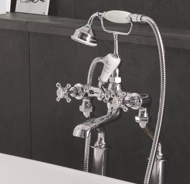 BC Designs Victrion Crosshead Bath Shower Mixer Deck Mounted