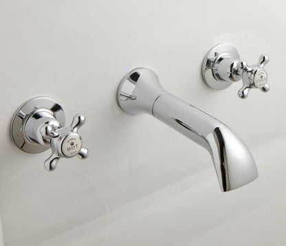 BC Designs Victrion 3-Hole Wall Bath Filler w/ Spout