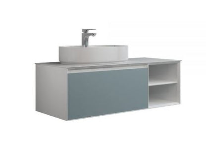 Essentials Essence 1200mm Single Drawer Cabinet in Duck Egg Blue