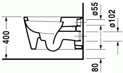 Duravit Toilet wall-mounted Starck 1 white