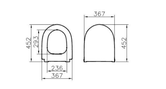 Vitra Sento Slim Soft Close Seat & Cover