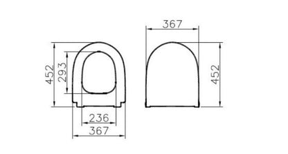 Vitra Sento Slim Soft Close Seat & Cover