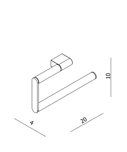 Crosswater MPRO Towel Ring Slate
