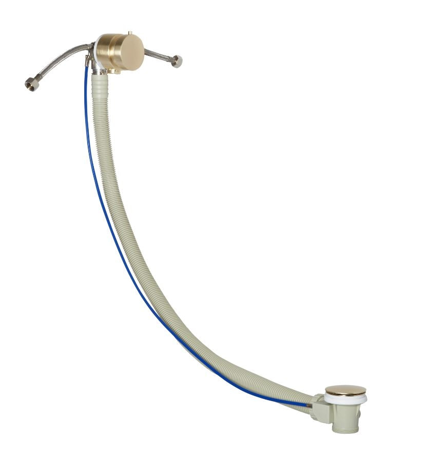 Exofil With Built In Pop Up Bath Waste Brushed Brass