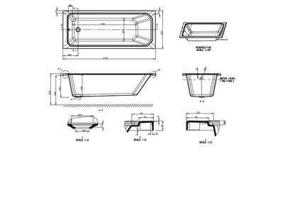 Burlington Arundel 1700 x 700mm Single Ended Bath