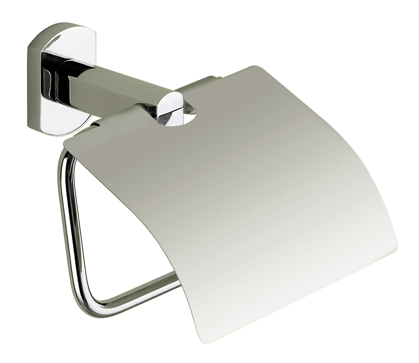 Bathroom Origins Edera Chrome Toilet Roll Holder With Flap