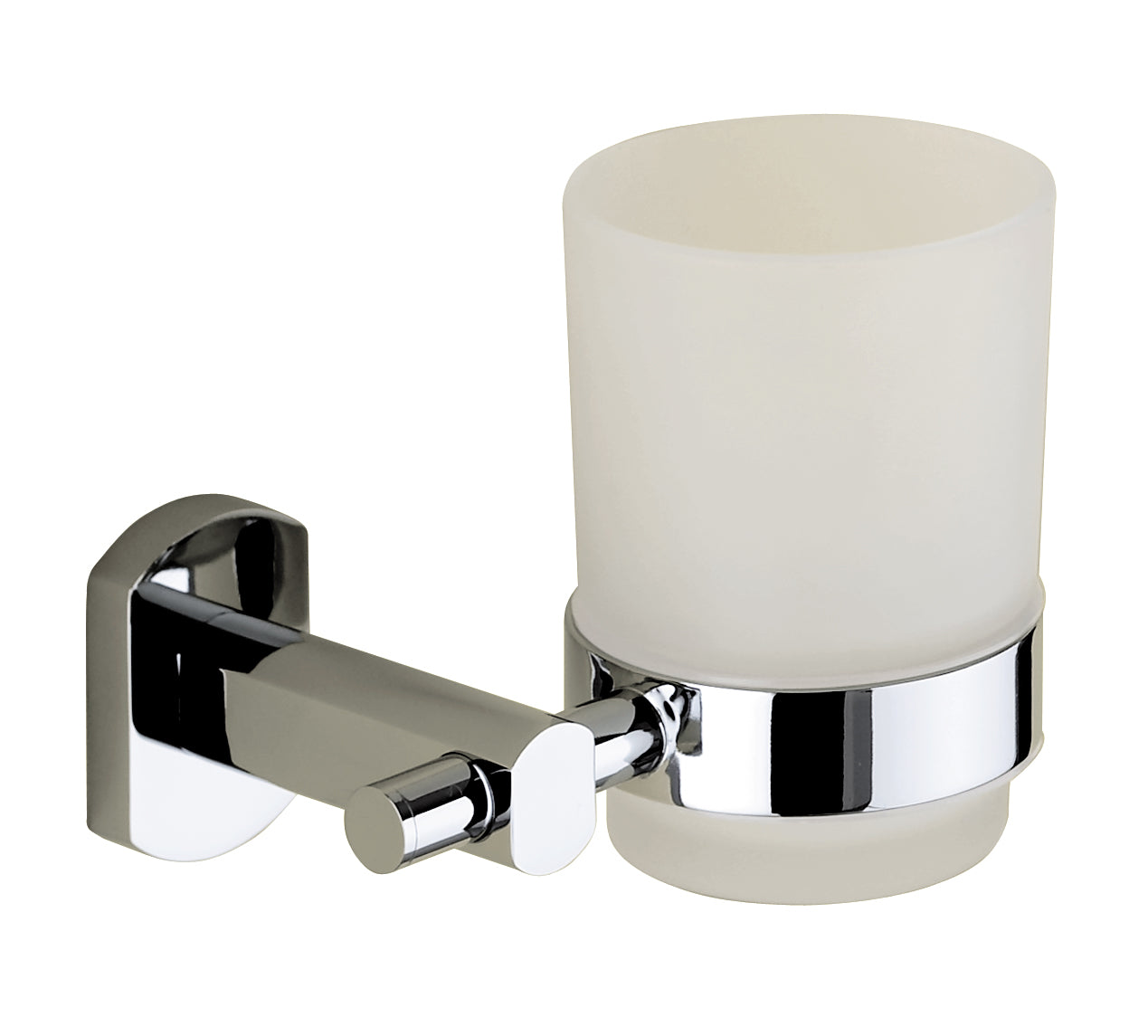 Bathroom Origins Edera Chrome Tumbler & Holder