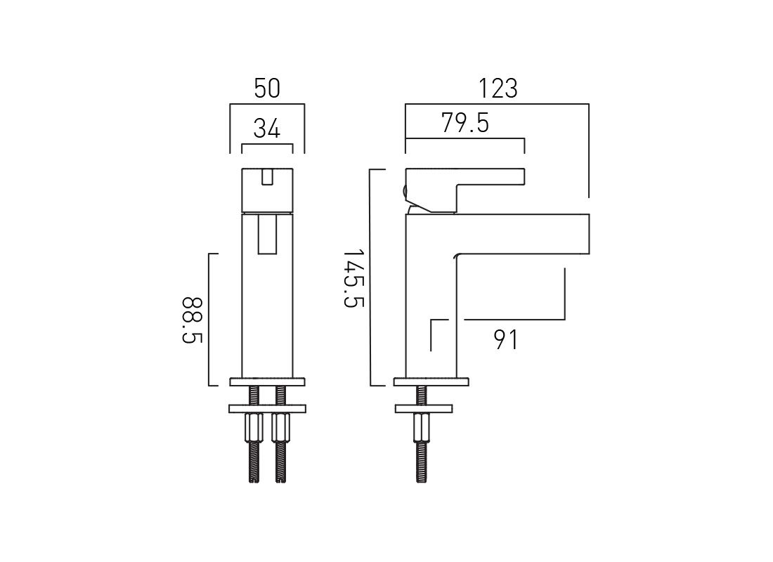 VADO Edit Cloakroom Mixer Tap
