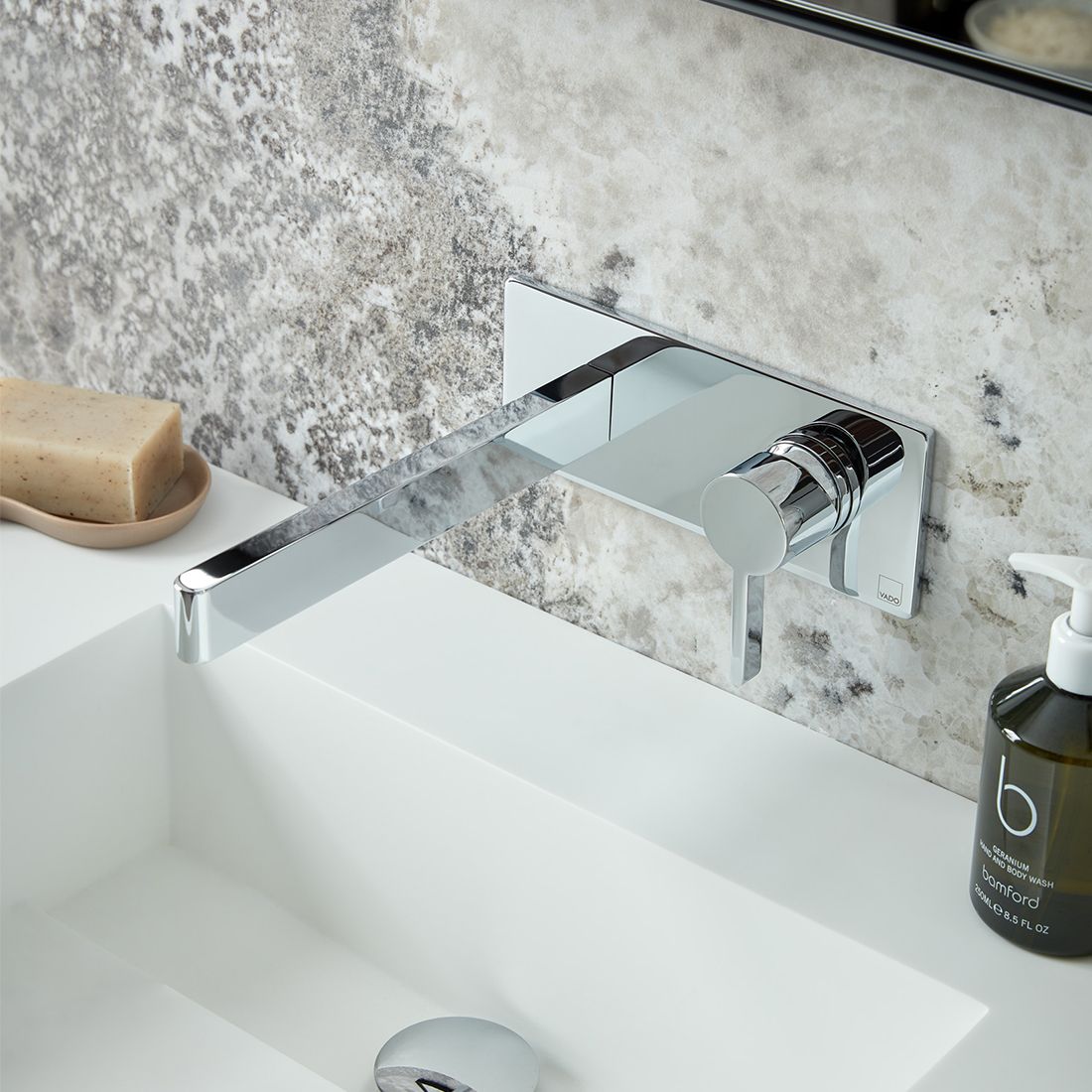 VADO Edit Wall Mounted Basin Mixer Tap