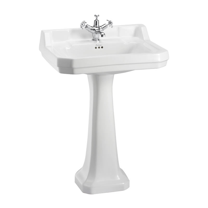 Burlington Edwardian Basin w/ Full Pedestal 1 Tap Hole