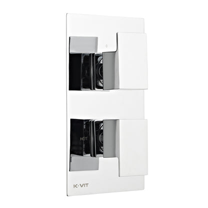 SW6 Element Thermostatic Concealed Shower with Adjustable Slide Rail Kit & overhead Drencher Option 3