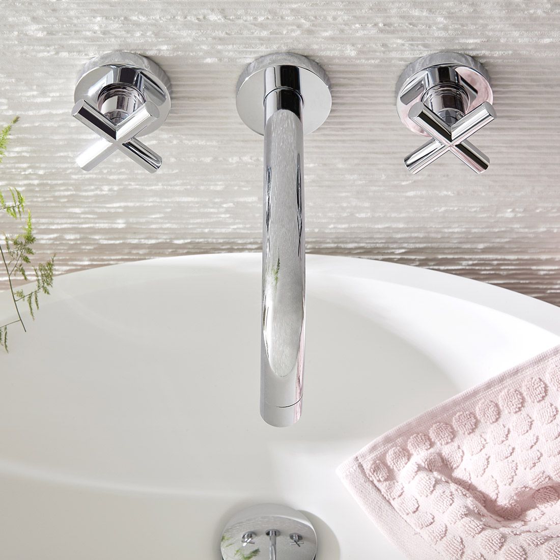 VADO Elements Wall Mounted Basin Mixer Tap