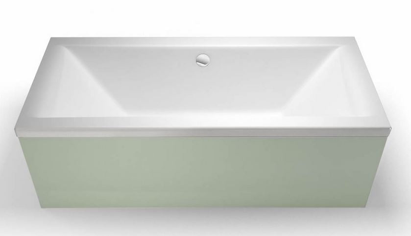 Enviro 1800 x 800 x 415mm Double Ended Bath - White Gloss
