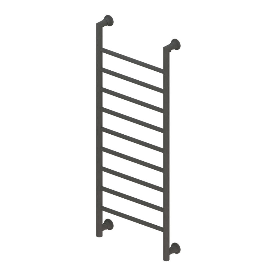 Eastbrook Eshton 1200 x 600mm Round Heated Towel Rail Matt Anthracite
