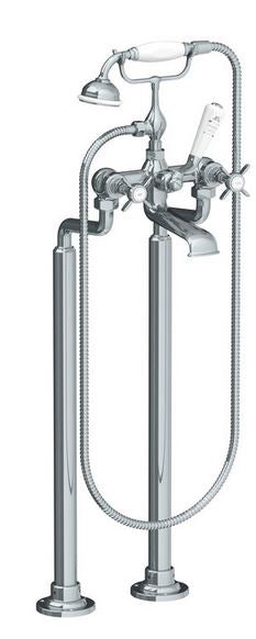 Lefroy Brooks Classic Bath Shower Mixer w/ Cranked Legs