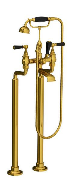 Lefroy Brooks Classic Bath Shower Mixer w/ Levers & Legs