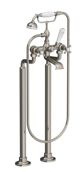 Lefroy Brooks Connaught Bath Shower Mixer w/ Cranked Legs