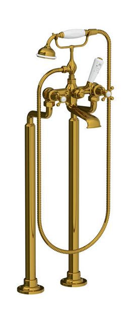 Lefroy Brooks Connaught Bath Shower Mixer w/ Cranked Legs