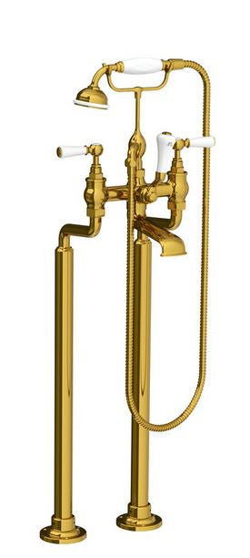 Lefroy Brooks Classic Bath Shower Mixer w/ Levers & Legs