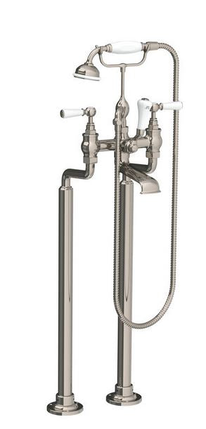 Lefroy Brooks Classic Bath Shower Mixer w/ Levers & Legs