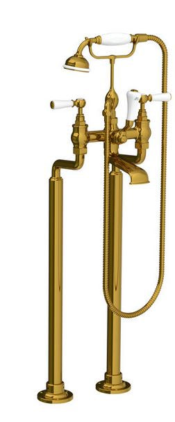 Lefroy Brooks Classic Bath Shower Mixer w/ Levers & Legs