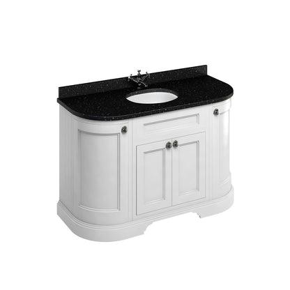 Burlington Freestanding 134 Vanity Unit w/ Doors & Basin