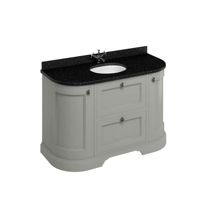Burlington Freestanding 134 Vanity Unit w/ Drawers & Basin