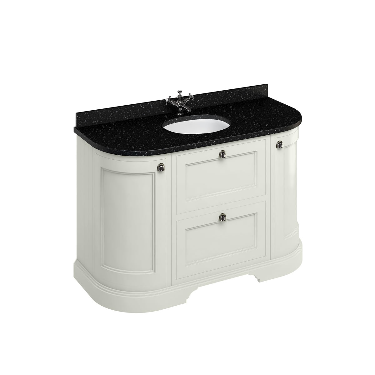 Burlington Freestanding 134 Vanity Unit w/ drawers & basin