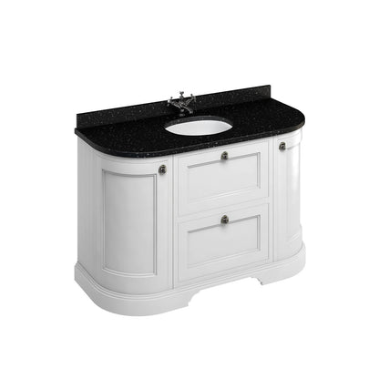 Burlington Freestanding 134 Vanity Unit w/ Drawers & Basin
