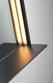 Emporio Bagno Fenice 400 x 800mm Rectangular Black LED Mirror With Demister