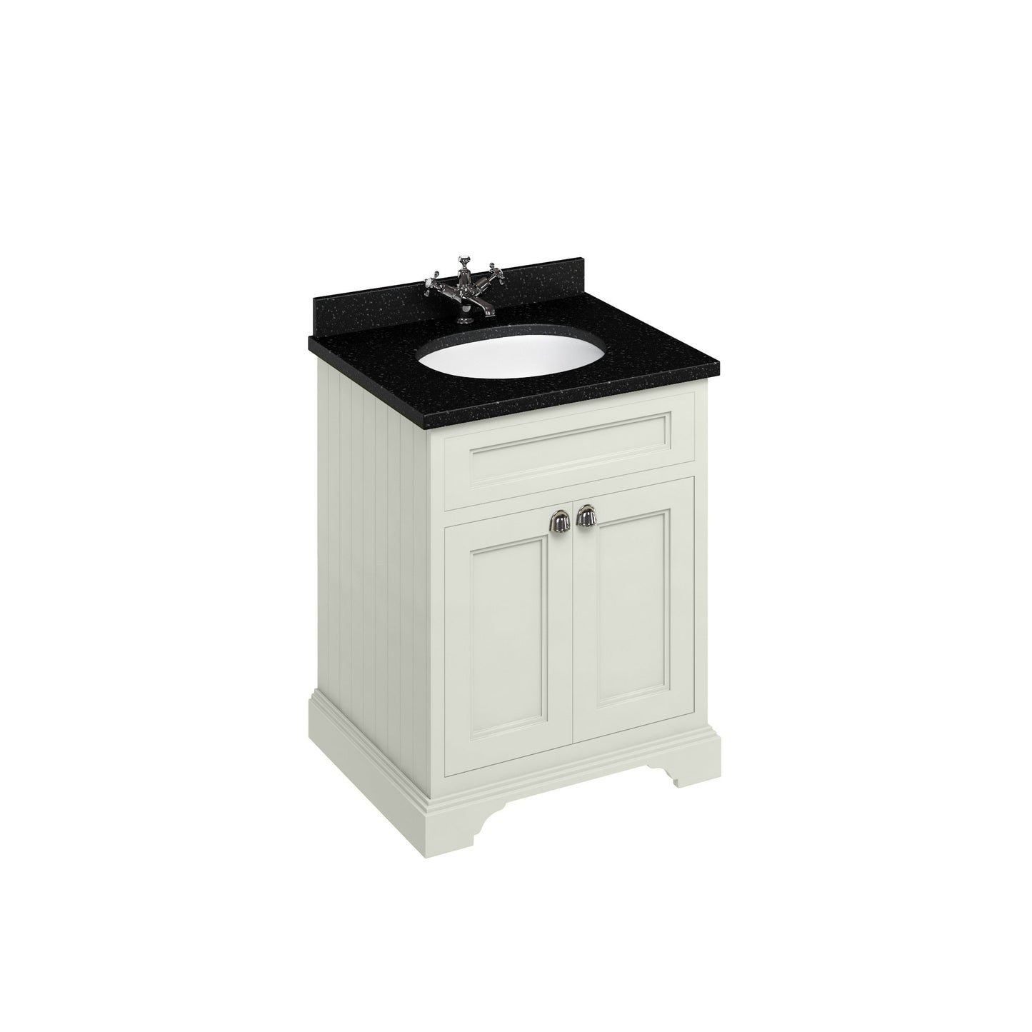 Burlington Freestanding 65 Vanity - Sand, Black Granite
