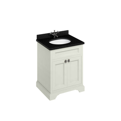 Burlington Freestanding 65 Vanity - Sand, Black Granite
