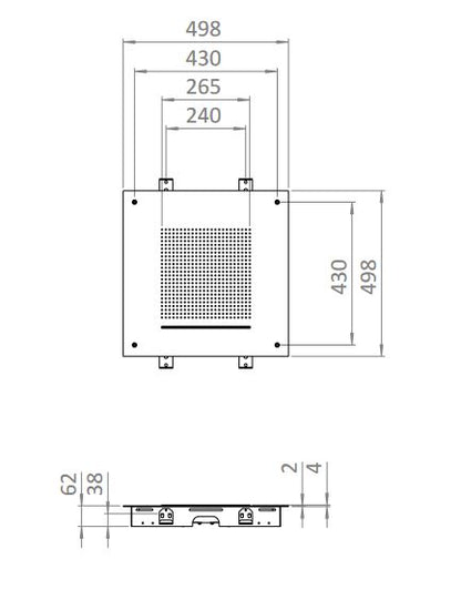 Tranquil 500mm Shower Head Brushed Stainless Steel