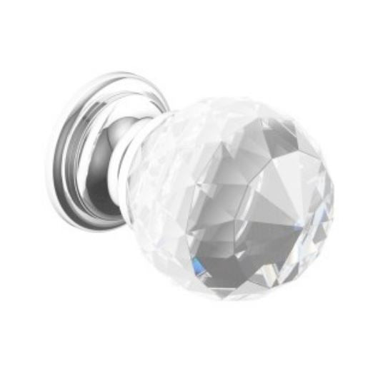 Crystal & Chrome Door Knob