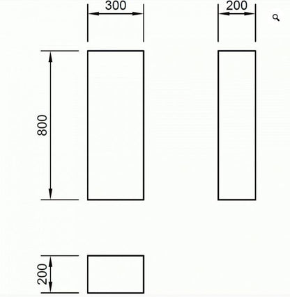 Essentials Flite Single Door Storage Cabinet 800mm