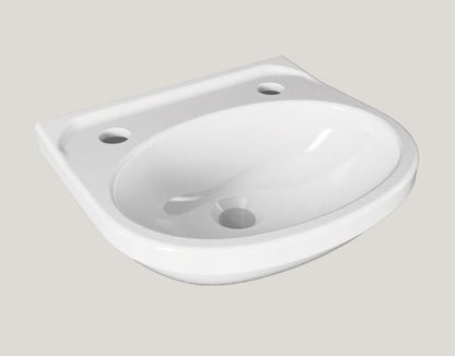 Essentials Flite / Ivo 360mm Cloakroom Basin Two Tap Hole