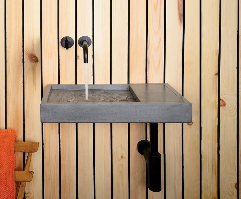 Kast Flor Left Hand Basin 700mm x 350mm (choose colour)