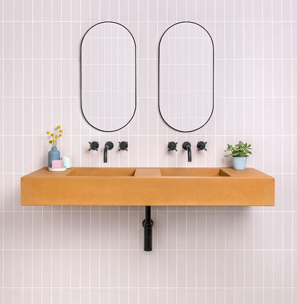 Kast Flor Double Basin 1340mm x 420mm (choose colour)