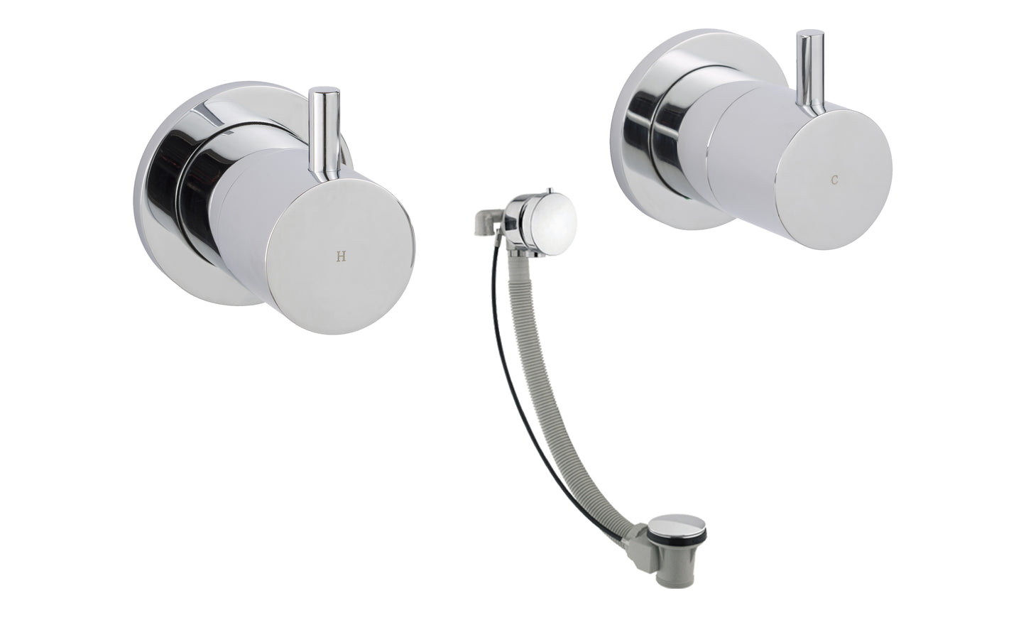 Just Taps Florence Wall Valves With Exofil