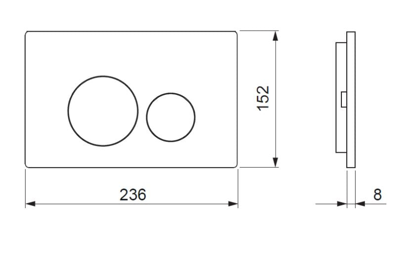Crosswater Glass Flush Plate