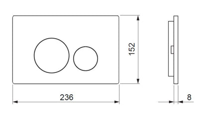 Crosswater Glass Flush Plate