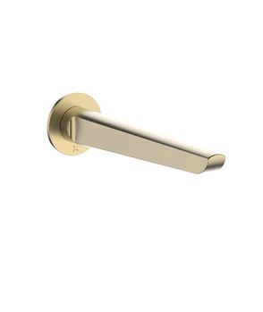 Foile Wall Mounted Brushed Brass Bath Spout Mixer Taps