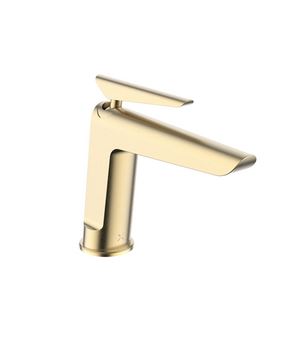Foile Basin MIxer Brushed Brass For Modern Interiors