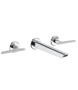 Discover Elegance With Foile Basin 3H Set Wall Mounted Chrome