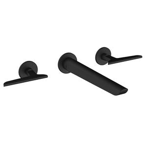 Crosswater Foile Basin 3H Set Wall MountedMatt Black