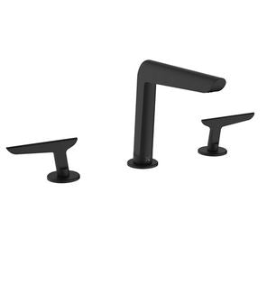 Crosswater Foile 3 Tap Hole deck Mounted Basin Mixer Matt Black