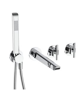 Crosswater Foile Module 2 Handle Bath & Handshower Trim Set Chrome