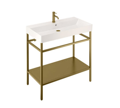 Frame Brushed Brass Stand For 850mm Basin