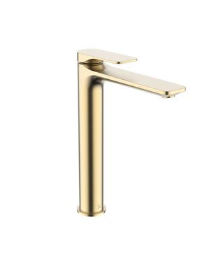 Crosswater Fuse Tall Basin Mono With Clicker Waste - Brushed Bra